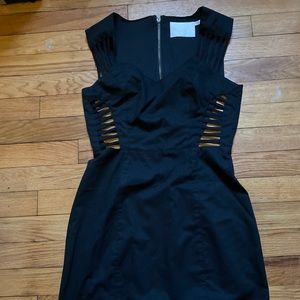LUSH cut out little black dress